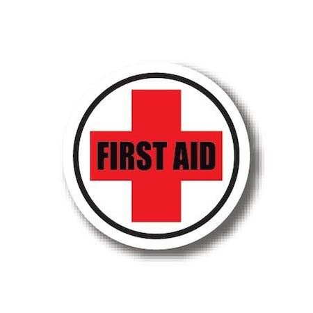 Ergomat 17in CIRCLE SIGNS - FIRST AID Cross DSV-SIGN 289 #3087 -UEN